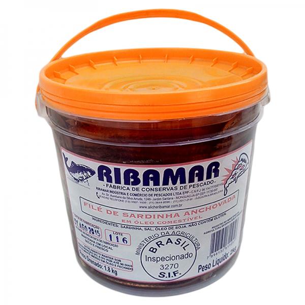 FILE DE SARDINHA ANCHOVADO CONSERVA-RIBAMAR-4X2kg