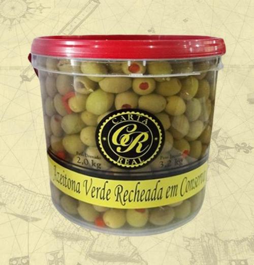AZEITONA VERDE RECHEADA - 4X2kg